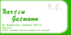 martin gutmann business card